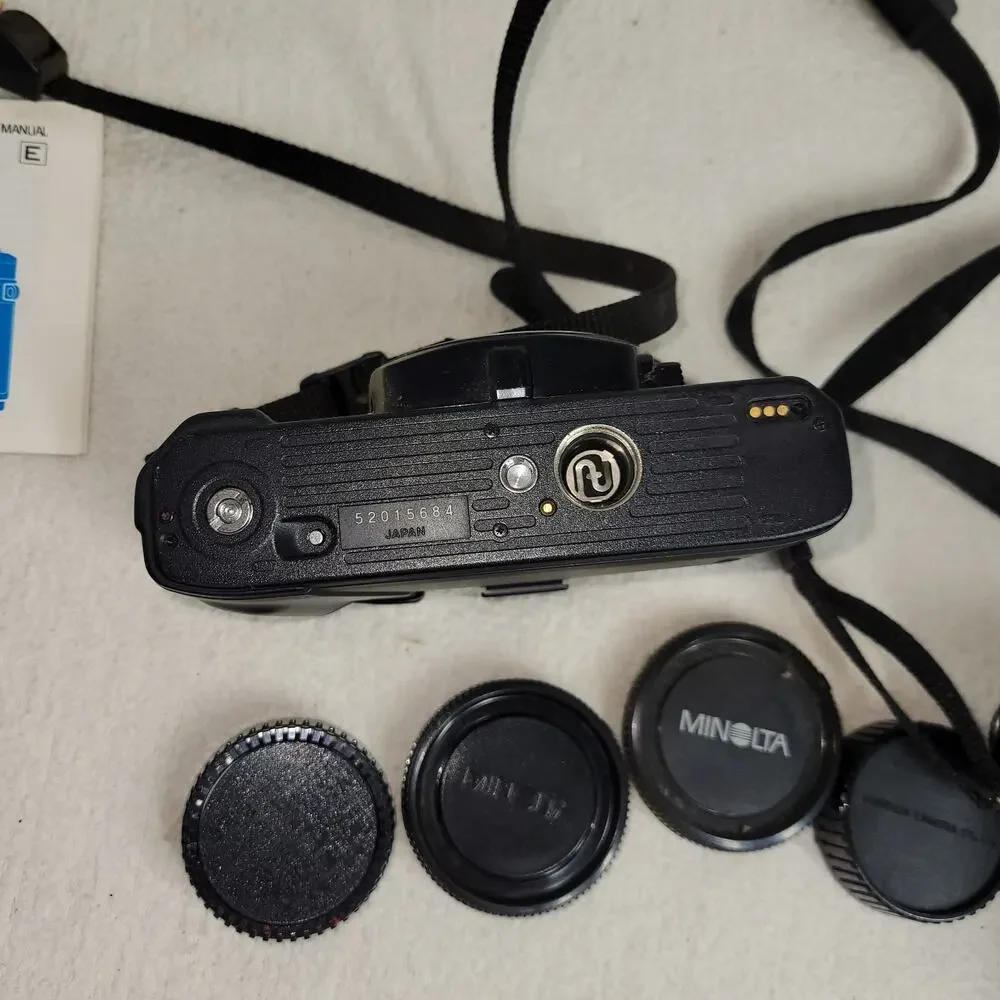 Vtg Minolta Camera Lot 28 - 70 mm 1:35 - 48 Japan 55mm X-370s Photography X-9